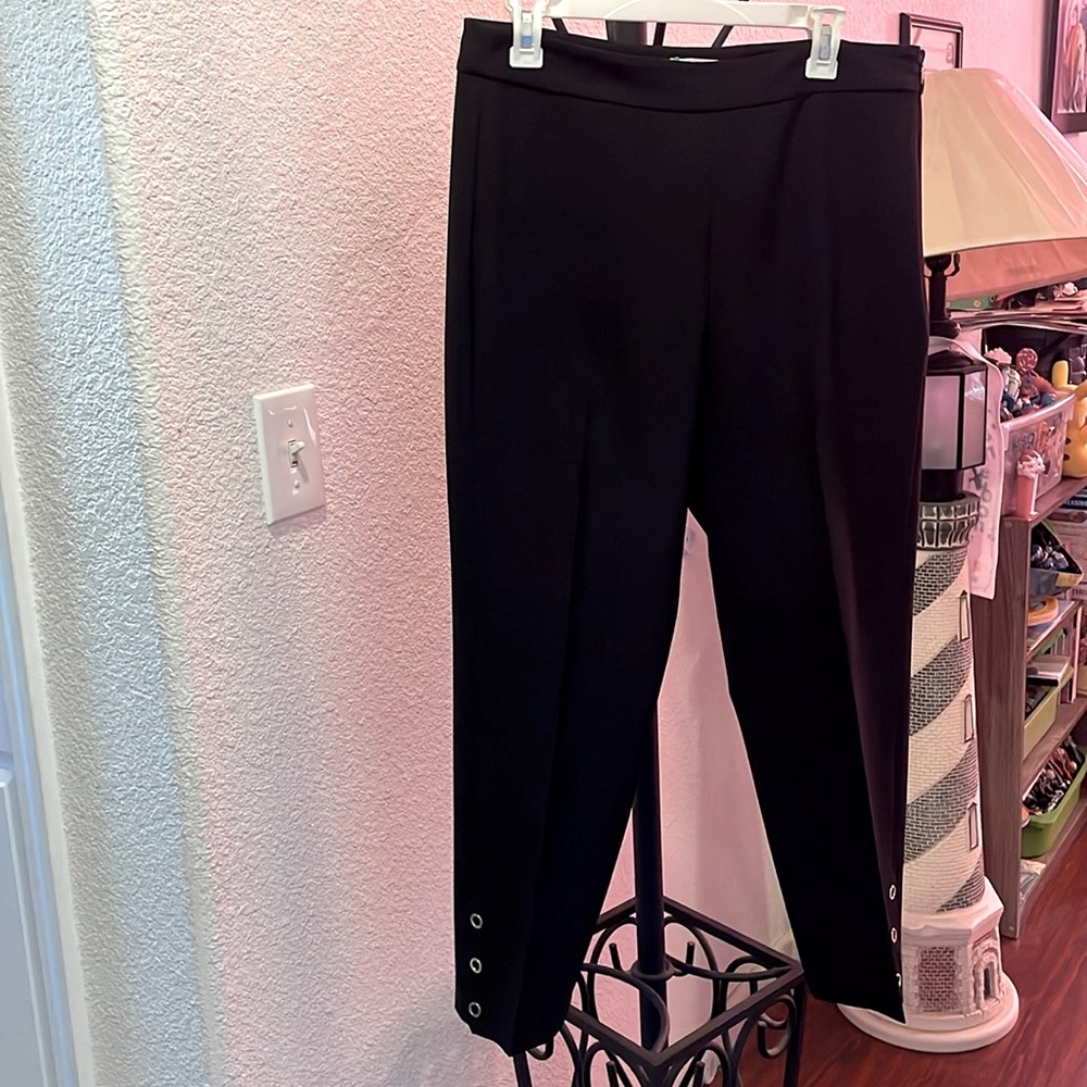 Kate spade Ankle crop slacks gold hardware